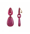 Fuchsia roze oorclips